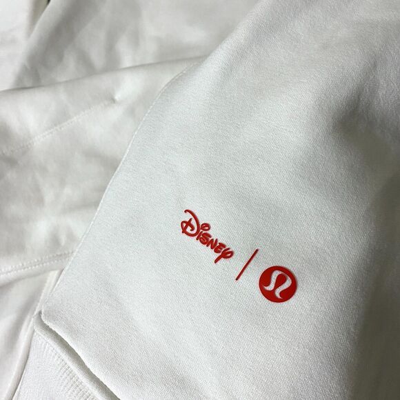 Lululemon x Disney Mickey Size Small S Fleece Oversized Hoodie White - Picture 3 of 6